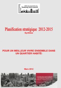 Planification stratégique 2012-2015 Synthèse